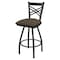 Holland Bar Stool Co 30" Swivel Bar Stool, Pewter Finish, Canter Earth Seat X820 - alternate 1